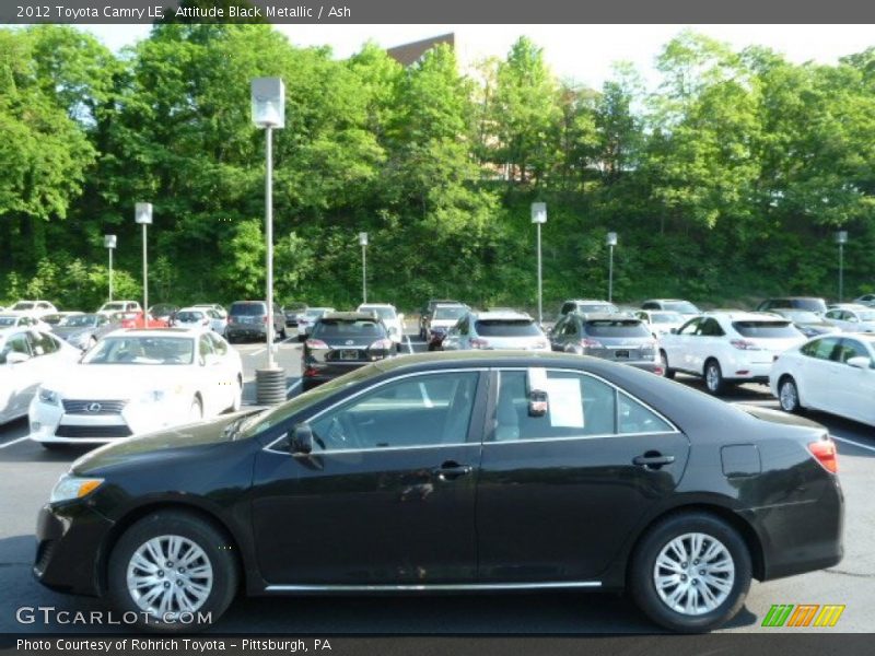 Attitude Black Metallic / Ash 2012 Toyota Camry LE