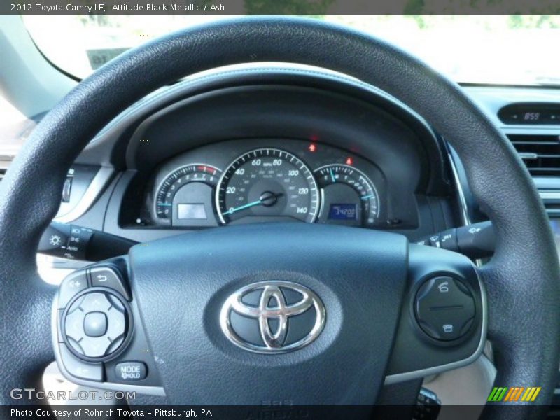 Attitude Black Metallic / Ash 2012 Toyota Camry LE