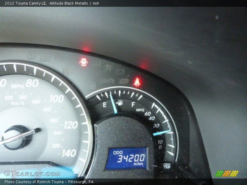 Attitude Black Metallic / Ash 2012 Toyota Camry LE