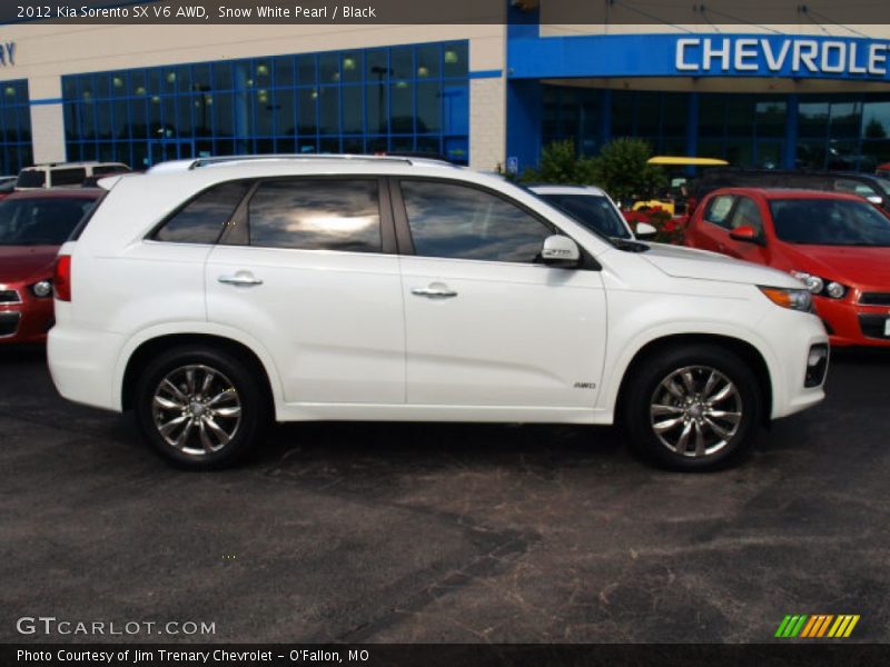 Snow White Pearl / Black 2012 Kia Sorento SX V6 AWD