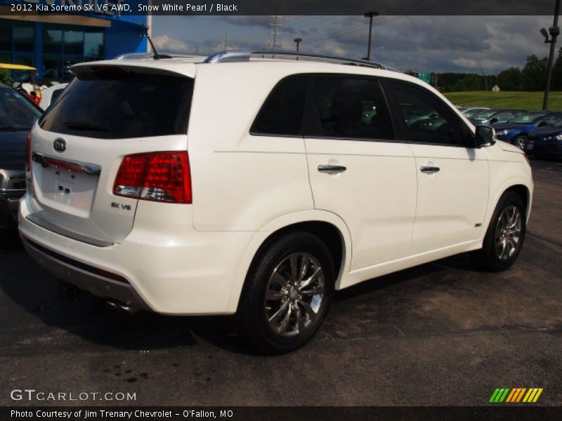 Snow White Pearl / Black 2012 Kia Sorento SX V6 AWD