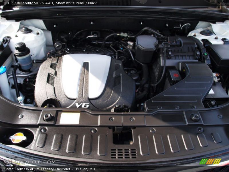Snow White Pearl / Black 2012 Kia Sorento SX V6 AWD