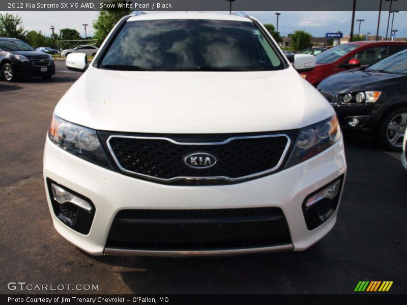 Snow White Pearl / Black 2012 Kia Sorento SX V6 AWD