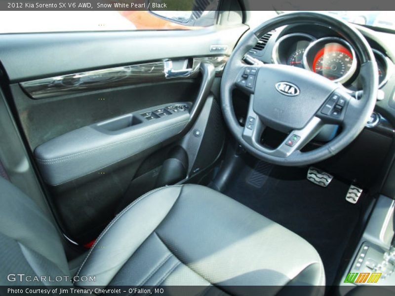 Snow White Pearl / Black 2012 Kia Sorento SX V6 AWD