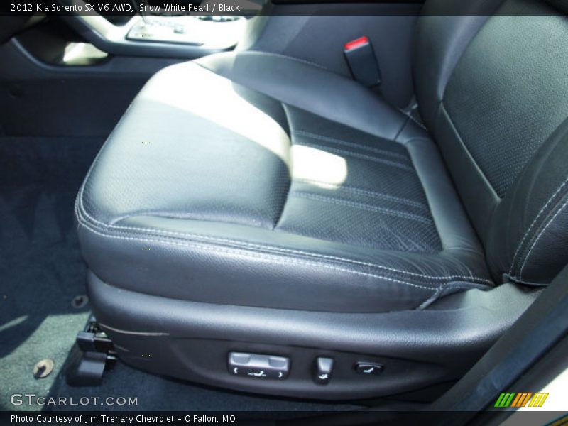 Snow White Pearl / Black 2012 Kia Sorento SX V6 AWD