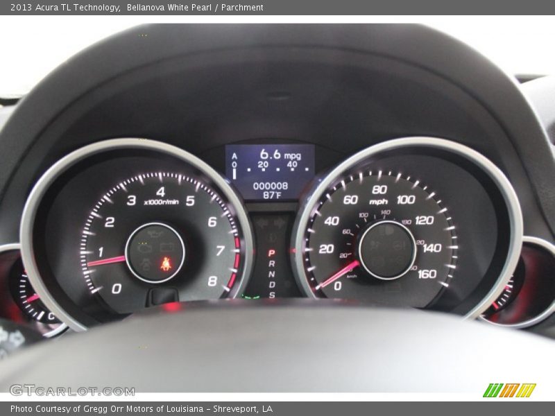 Bellanova White Pearl / Parchment 2013 Acura TL Technology