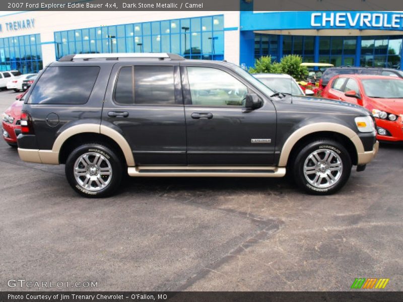Dark Stone Metallic / Camel 2007 Ford Explorer Eddie Bauer 4x4