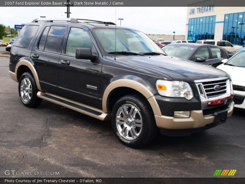 Dark Stone Metallic / Camel 2007 Ford Explorer Eddie Bauer 4x4