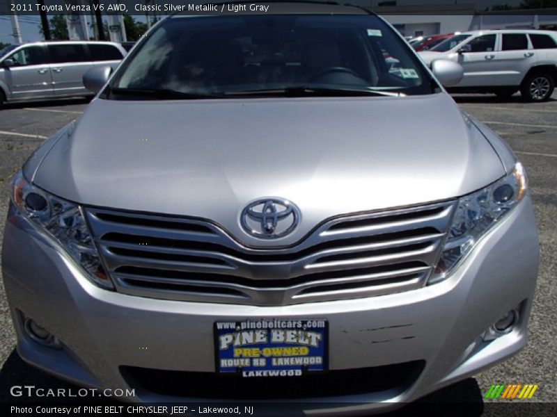 Classic Silver Metallic / Light Gray 2011 Toyota Venza V6 AWD