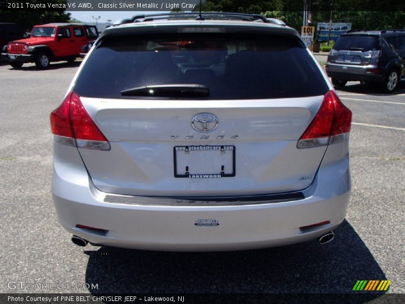 Classic Silver Metallic / Light Gray 2011 Toyota Venza V6 AWD