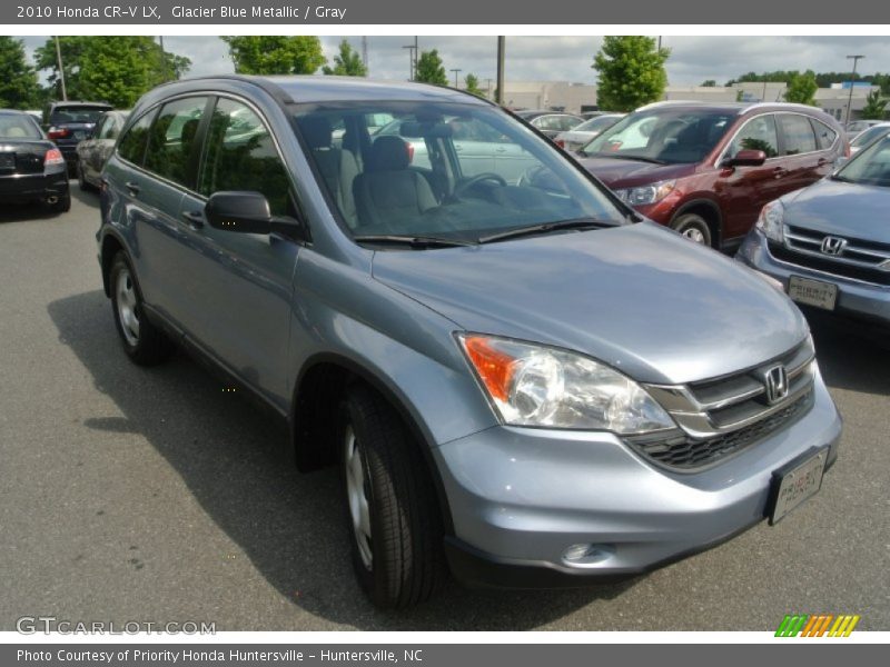 Glacier Blue Metallic / Gray 2010 Honda CR-V LX