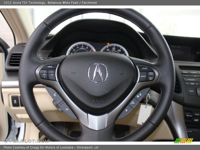 Bellanova White Pearl / Parchment 2013 Acura TSX Technology