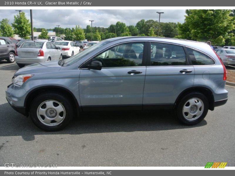 Glacier Blue Metallic / Gray 2010 Honda CR-V LX