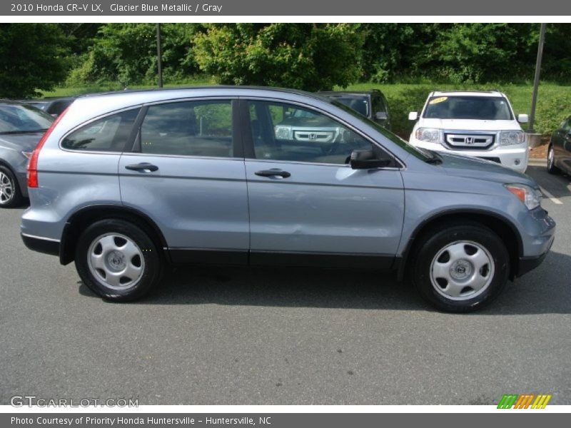 Glacier Blue Metallic / Gray 2010 Honda CR-V LX
