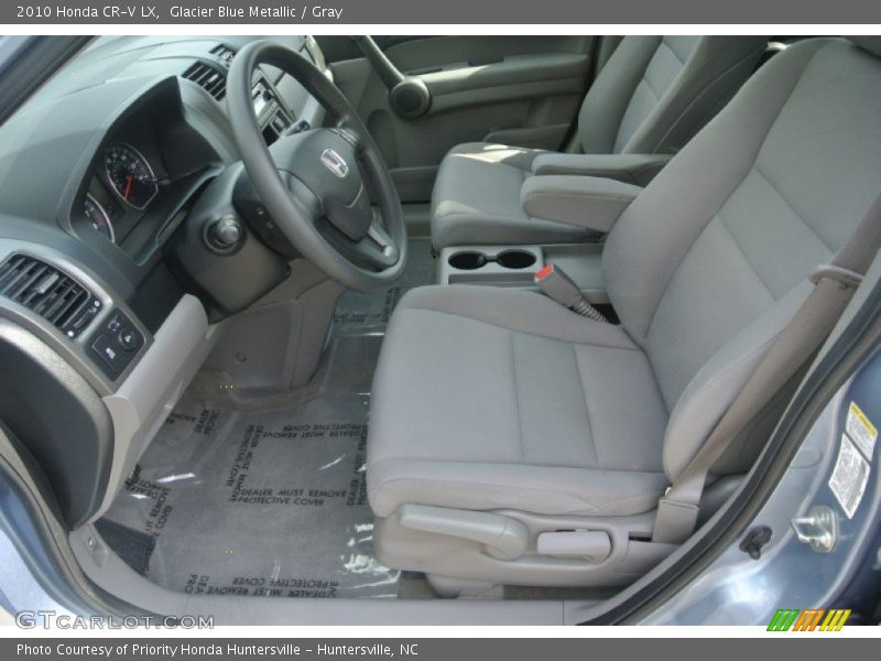 Glacier Blue Metallic / Gray 2010 Honda CR-V LX