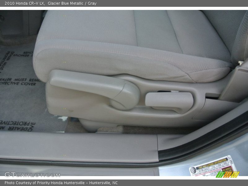 Glacier Blue Metallic / Gray 2010 Honda CR-V LX