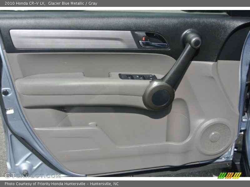 Glacier Blue Metallic / Gray 2010 Honda CR-V LX