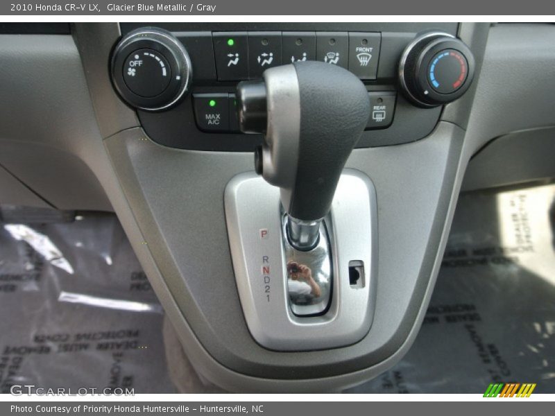 Glacier Blue Metallic / Gray 2010 Honda CR-V LX