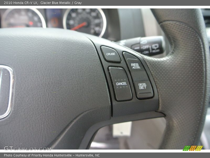 Glacier Blue Metallic / Gray 2010 Honda CR-V LX