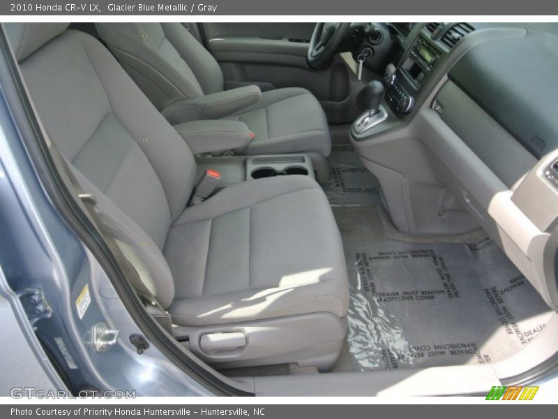 Glacier Blue Metallic / Gray 2010 Honda CR-V LX