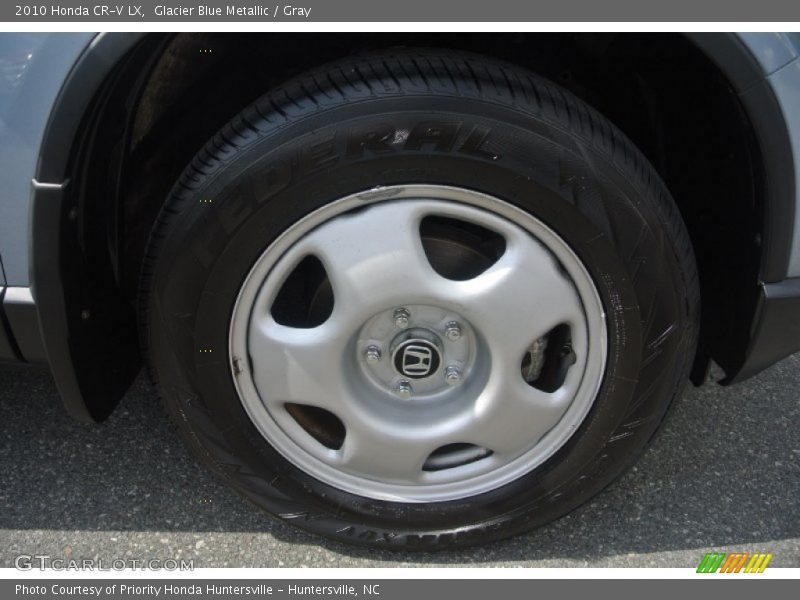 Glacier Blue Metallic / Gray 2010 Honda CR-V LX