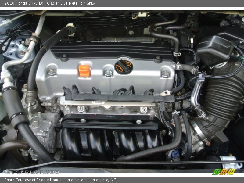 Glacier Blue Metallic / Gray 2010 Honda CR-V LX