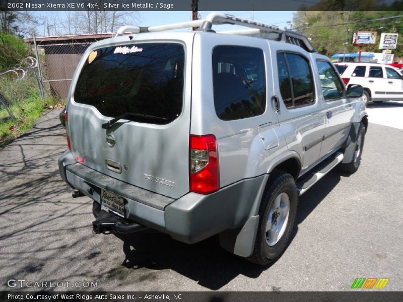 Silver Ice Metallic / Sage 2002 Nissan Xterra XE V6 4x4