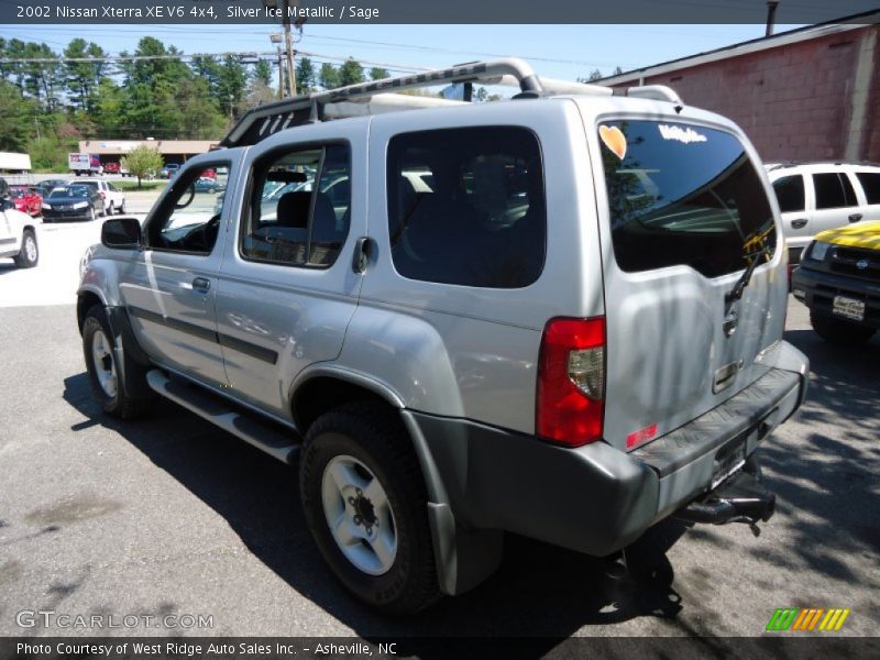 Silver Ice Metallic / Sage 2002 Nissan Xterra XE V6 4x4