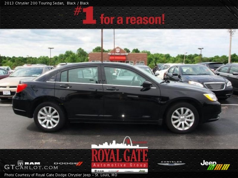 Black / Black 2013 Chrysler 200 Touring Sedan