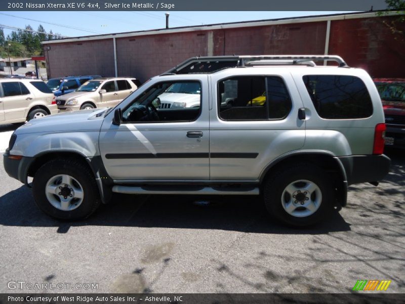 Silver Ice Metallic / Sage 2002 Nissan Xterra XE V6 4x4