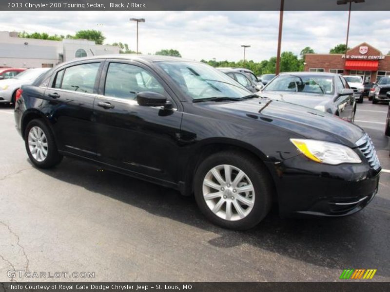 Black / Black 2013 Chrysler 200 Touring Sedan