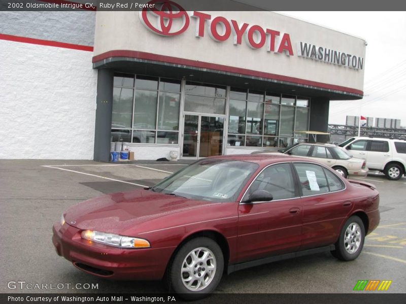 Ruby Red / Pewter 2002 Oldsmobile Intrigue GX