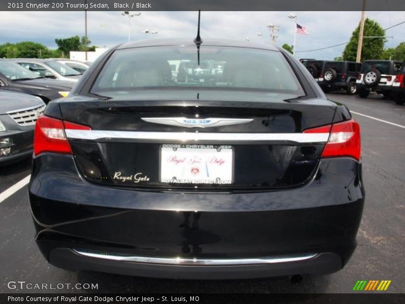 Black / Black 2013 Chrysler 200 Touring Sedan