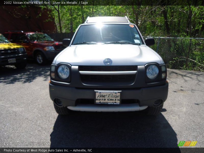 Silver Ice Metallic / Sage 2002 Nissan Xterra XE V6 4x4