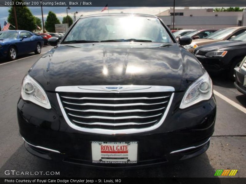 Black / Black 2013 Chrysler 200 Touring Sedan