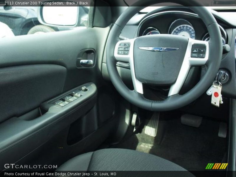Black / Black 2013 Chrysler 200 Touring Sedan