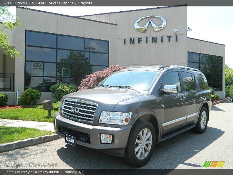 Silver Graphite / Graphite 2010 Infiniti QX 56 4WD