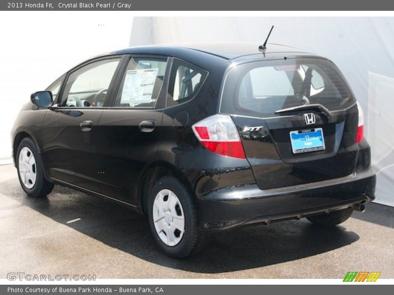 Crystal Black Pearl / Gray 2013 Honda Fit