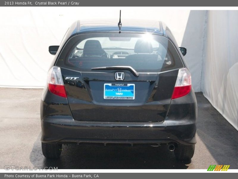 Crystal Black Pearl / Gray 2013 Honda Fit