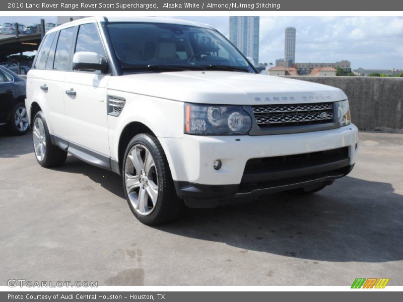 Alaska White / Almond/Nutmeg Stitching 2010 Land Rover Range Rover Sport Supercharged