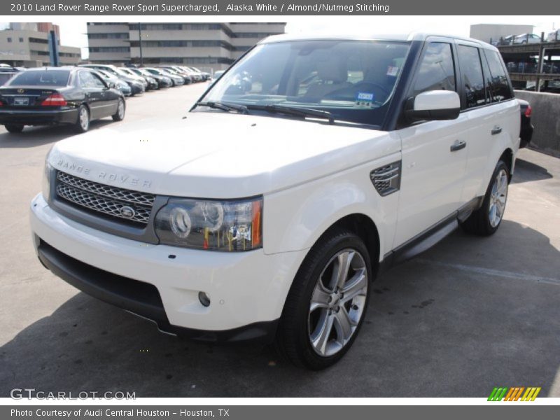 Alaska White / Almond/Nutmeg Stitching 2010 Land Rover Range Rover Sport Supercharged