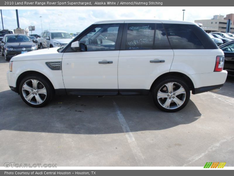 Alaska White / Almond/Nutmeg Stitching 2010 Land Rover Range Rover Sport Supercharged