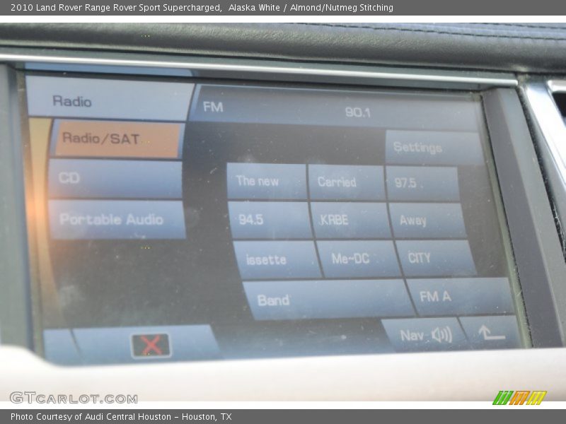 Alaska White / Almond/Nutmeg Stitching 2010 Land Rover Range Rover Sport Supercharged