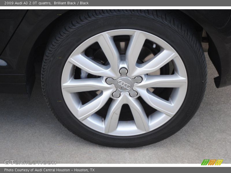 Brilliant Black / Black 2009 Audi A3 2.0T quattro