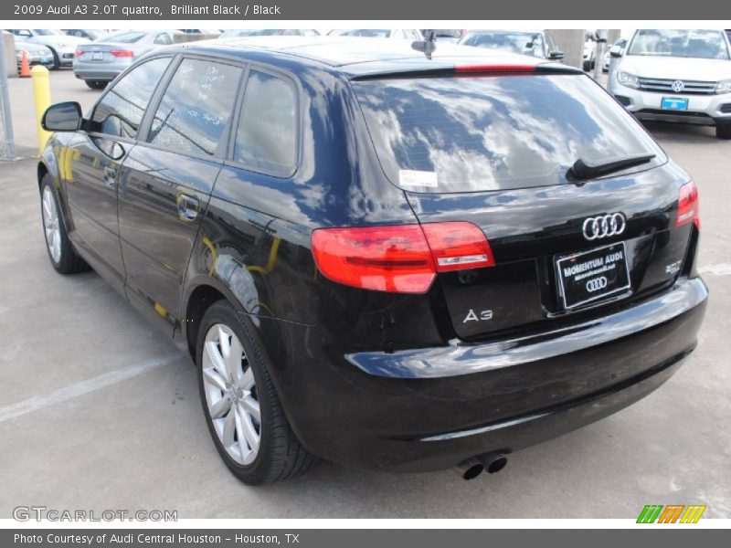 Brilliant Black / Black 2009 Audi A3 2.0T quattro