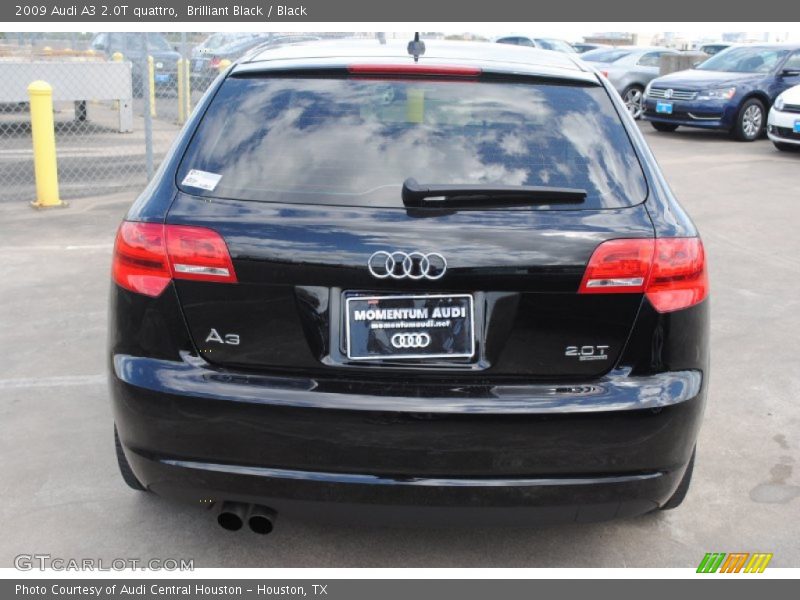 Brilliant Black / Black 2009 Audi A3 2.0T quattro