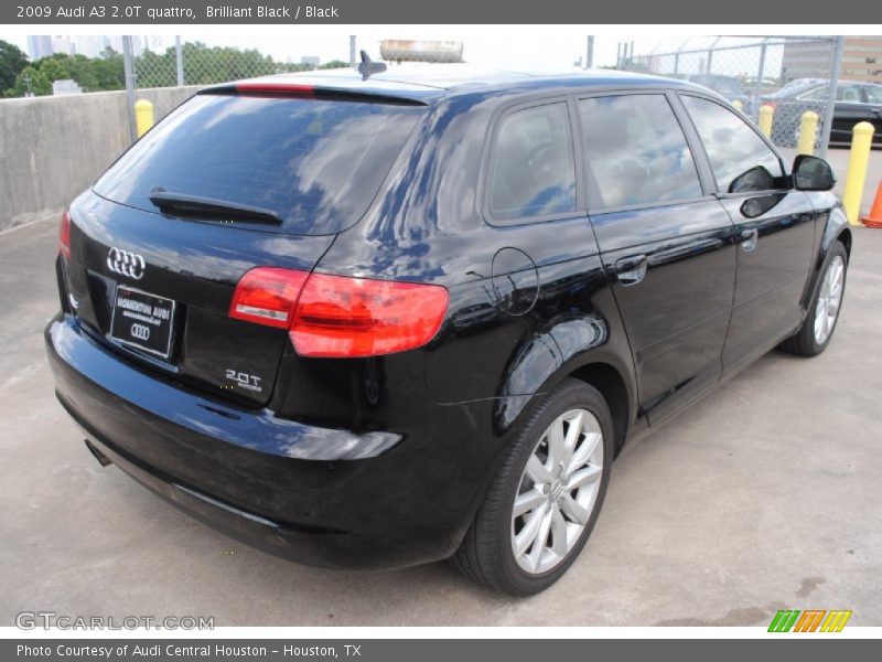 Brilliant Black / Black 2009 Audi A3 2.0T quattro