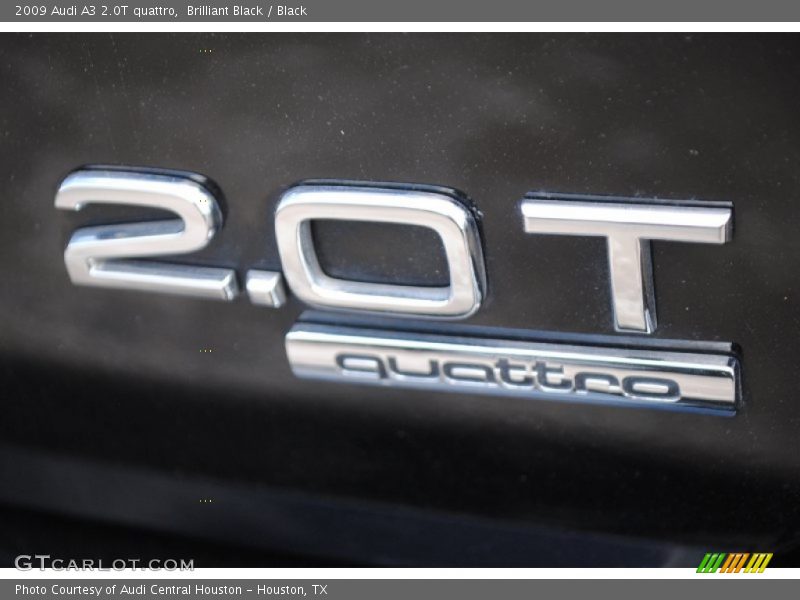Brilliant Black / Black 2009 Audi A3 2.0T quattro