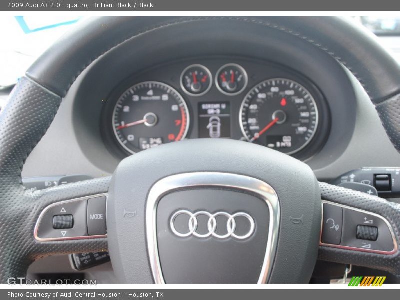 Brilliant Black / Black 2009 Audi A3 2.0T quattro