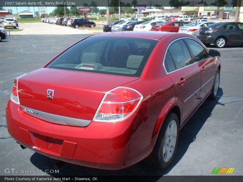 Berry Red / Gray 2007 Saturn Aura XE